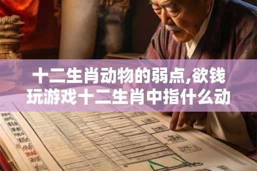 十二生肖动物的弱点,欲钱玩游戏十二生肖中指什么动物