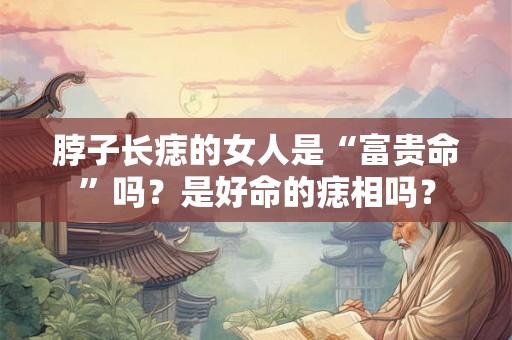 脖子长痣的女人是“富贵命”吗?是好命的痣相吗? 脖子长痣的女人是“富贵命”吗?是好命的痣相吗?