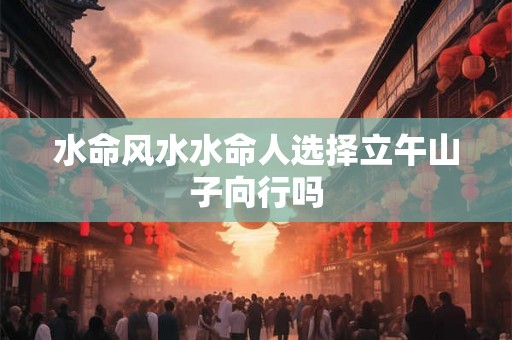 水命风水水命人选择立午山子向行吗 水命风水水命人选择立午山子向行吗