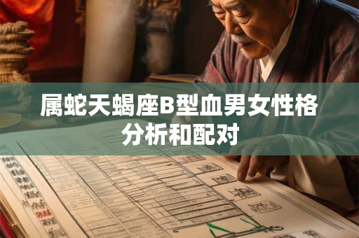 属蛇天蝎座B型血男女性格分析和配对