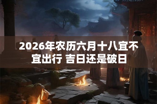 2026年农历六月十八宜不宜出行 吉日还是破日 2026年农历六月十八宜不宜出行 吉日还是破日