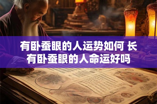 有卧蚕眼的人运势如何 长有卧蚕眼的人命运好吗