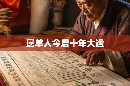 属羊人今后十年大运 属羊人今后十年大运