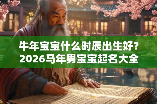 牛年宝宝什么时辰出生好？2026马年男宝宝起名大全集