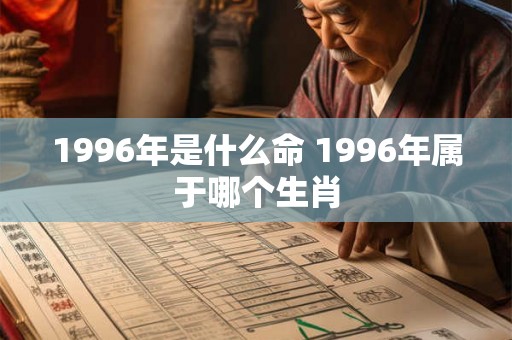 1996年是什么命 1996年属于哪个生肖