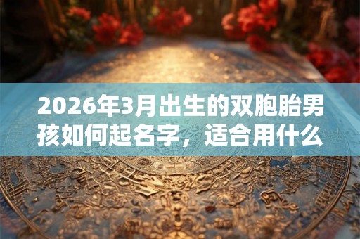 2026年3月出生的双胞胎男孩如何起名字,适合用什么字 2026年3月出生的双胞胎男孩如何起名字,适合用什么字