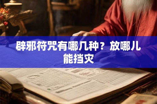辟邪符咒有哪几种？放哪儿能挡灾