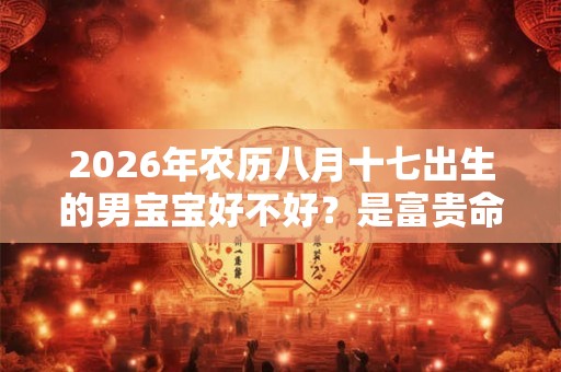 2026年农历八月十七出生的男宝宝好不好？是富贵命吗？