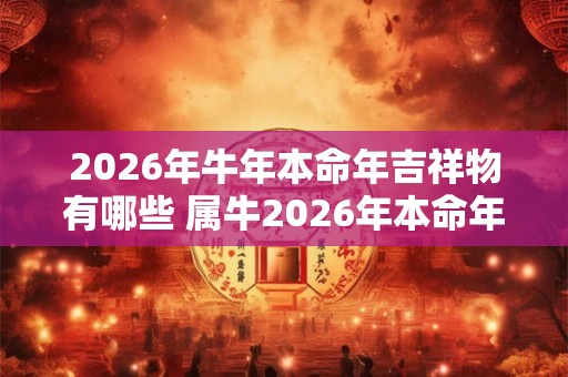 2026年牛年本命年吉祥物有哪些 属牛2026年本命年戴什么吉祥物