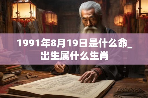 1991年8月19日是什么命_出生属什么生肖