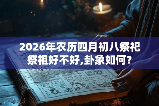 2026年农历四月初八祭祀祭祖好不好,卦象如何？