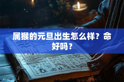 属猴的元旦出生怎么样？命好吗？