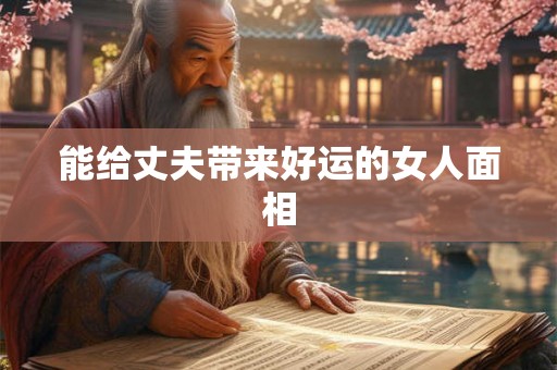 能给丈夫带来好运的女人面相