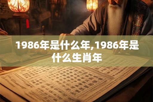 1986年是什么年,1986年是什么生肖年 1986年是什么年,1986年是什么生肖年