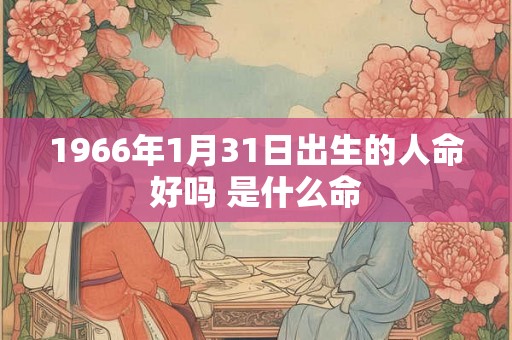 1966年1月31日出生的人命好吗 是什么命