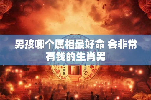 男孩哪个属相最好命 会非常有钱的生肖男