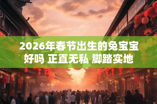 2026年春节出生的兔宝宝好吗 正直无私 脚踏实地
