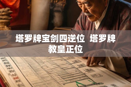 塔罗牌宝剑四逆位 塔罗牌教皇正位 塔罗牌宝剑四逆位 塔罗牌教皇正位