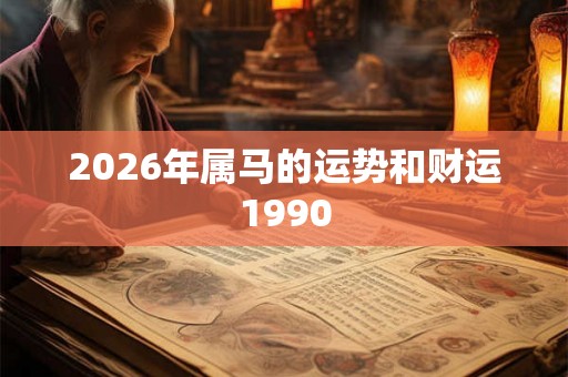 2026年属马的运势和财运1990 2026年属马的运势和财运1990