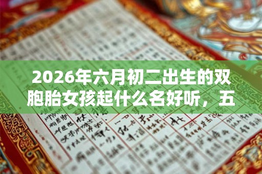 2026年六月初二出生的双胞胎女孩起什么名好听,五行属什么 2026年六月初二出生的双胞胎女孩起什么名好听,五行属什么
