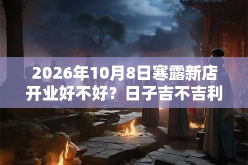 2026年10月8日寒露新店开业好不好？日子吉不吉利？