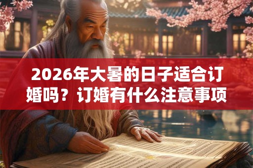 2026年大暑的日子适合订婚吗？订婚有什么注意事项？