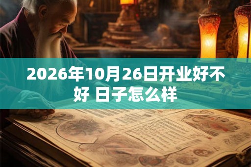 2026年10月26日开业好不好 日子怎么样