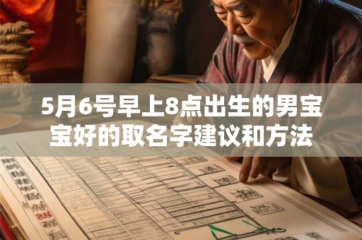 5月6号早上8点出生的男宝宝好的取名字建议和方法