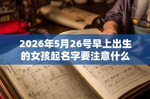 2026年5月26号早上出生的女孩起名字要注意什么