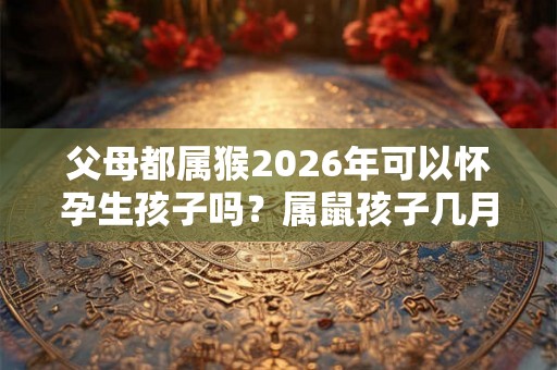 父母都属猴2026年可以怀孕生孩子吗?属鼠孩子几月生好? 父母都属猴2026年可以怀孕生孩子吗?属鼠孩子几月生好?