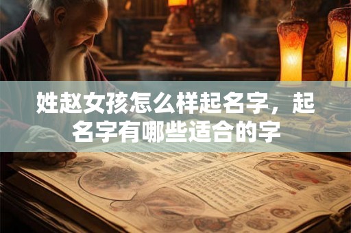 姓赵女孩怎么样起名字，起名字有哪些适合的字