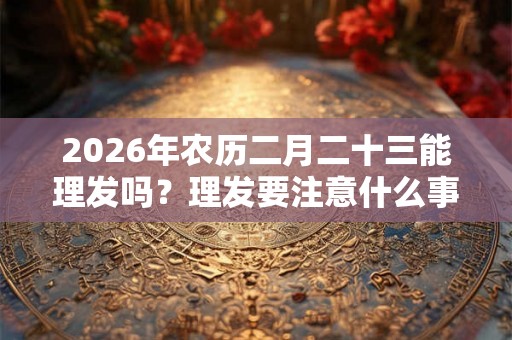 2026年农历二月二十三能理发吗？理发要注意什么事项？