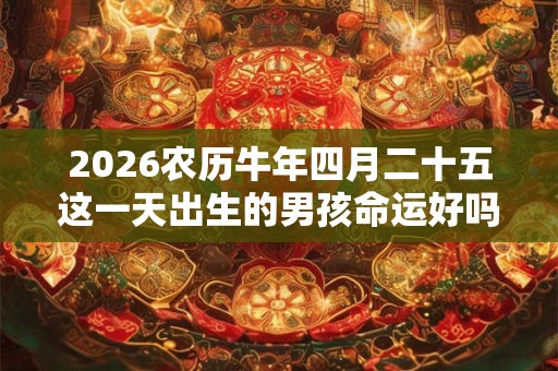 2026农历牛年四月二十五这一天出生的男孩命运好吗