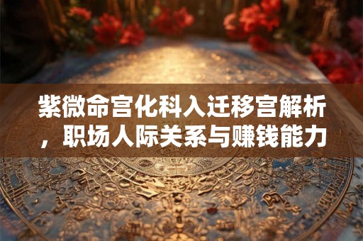 紫微命宫化科入迁移宫解析，职场人际关系与赚钱能力