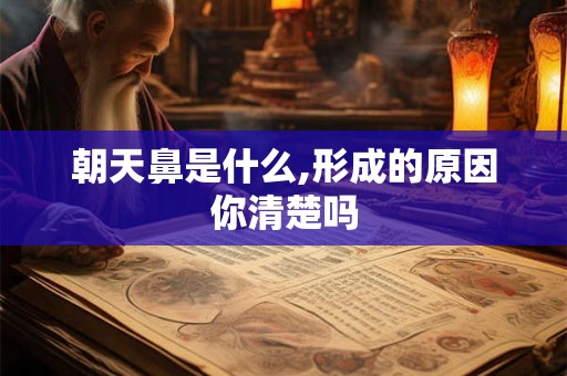 朝天鼻是什么,形成的原因你清楚吗