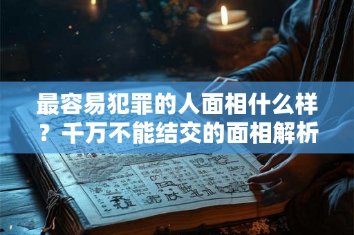 最容易犯罪的人面相什么样?千万不能结交的面相解析! 最容易犯罪的人面相什么样?千万不能结交的面相解析!