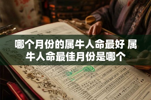 哪个月份的属牛人命最好 属牛人命最佳月份是哪个