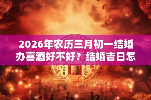 2026年农历三月初一结婚办喜酒好不好?结婚吉日怎么看? 2026年农历三月初一结婚办喜酒好不好?结婚吉日怎么看?