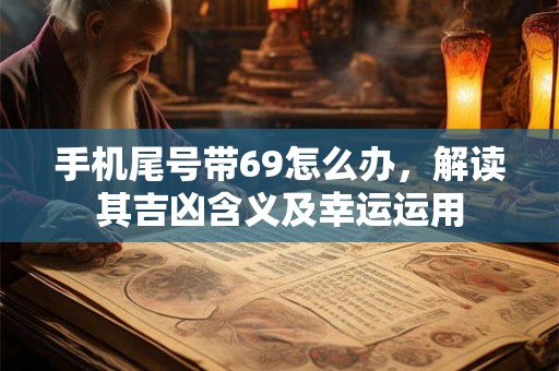 手机尾号带69怎么办，解读其吉凶含义及幸运运用