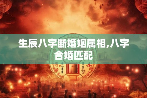 生辰八字断婚姻属相,八字合婚匹配