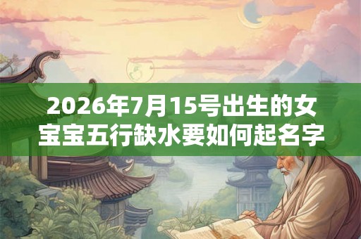 2026年7月15号出生的女宝宝五行缺水要如何起名字