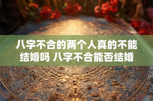 八字不合的两个人真的不能结婚吗 八字不合能否结婚