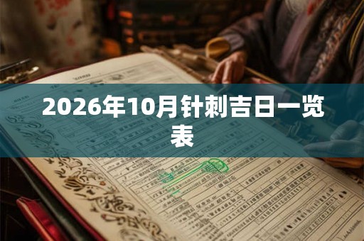 2026年10月针刺吉日一览表 2026年10月针刺吉日一览表