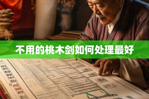 不用的桃木剑如何处理最好
