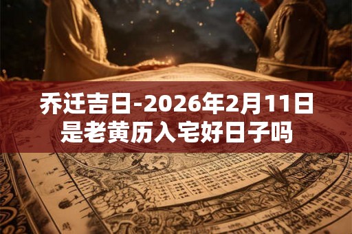 乔迁吉日-2026年2月11日是老黄历入宅好日子吗