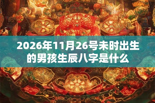 2026年11月26号未时出生的男孩生辰八字是什么