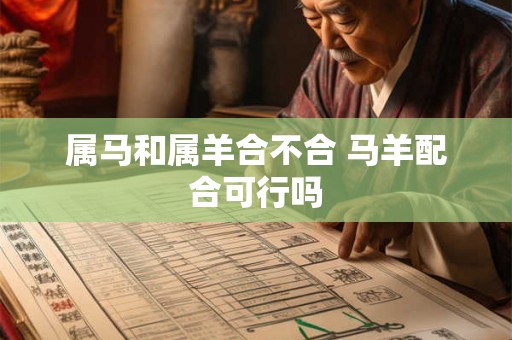 属马和属羊合不合 马羊配合可行吗