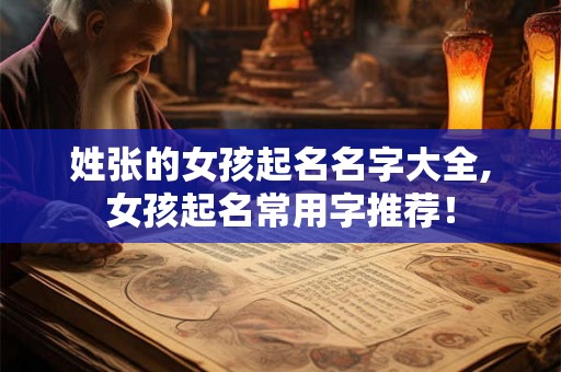 姓张的女孩起名名字大全,女孩起名常用字推荐！