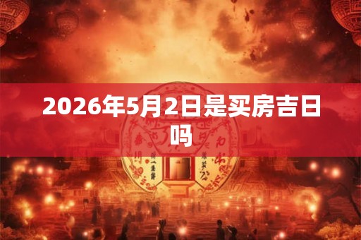 2026年5月2日是买房吉日吗