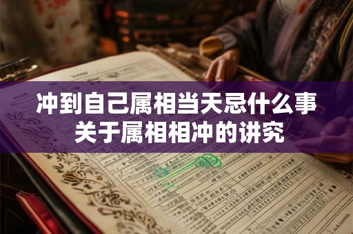 冲到自己属相当天忌什么事 关于属相相冲的讲究